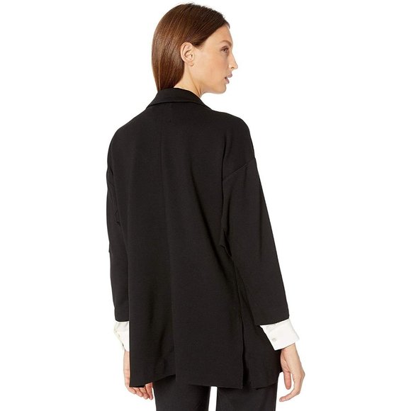 Lysse Liberty Jacket Blazer Size Large Black 24-2275-M2 Open Front Ponte Knit - Picture 3 of 9